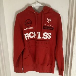 Young & Reckless Red Hoodie for Men size Medium